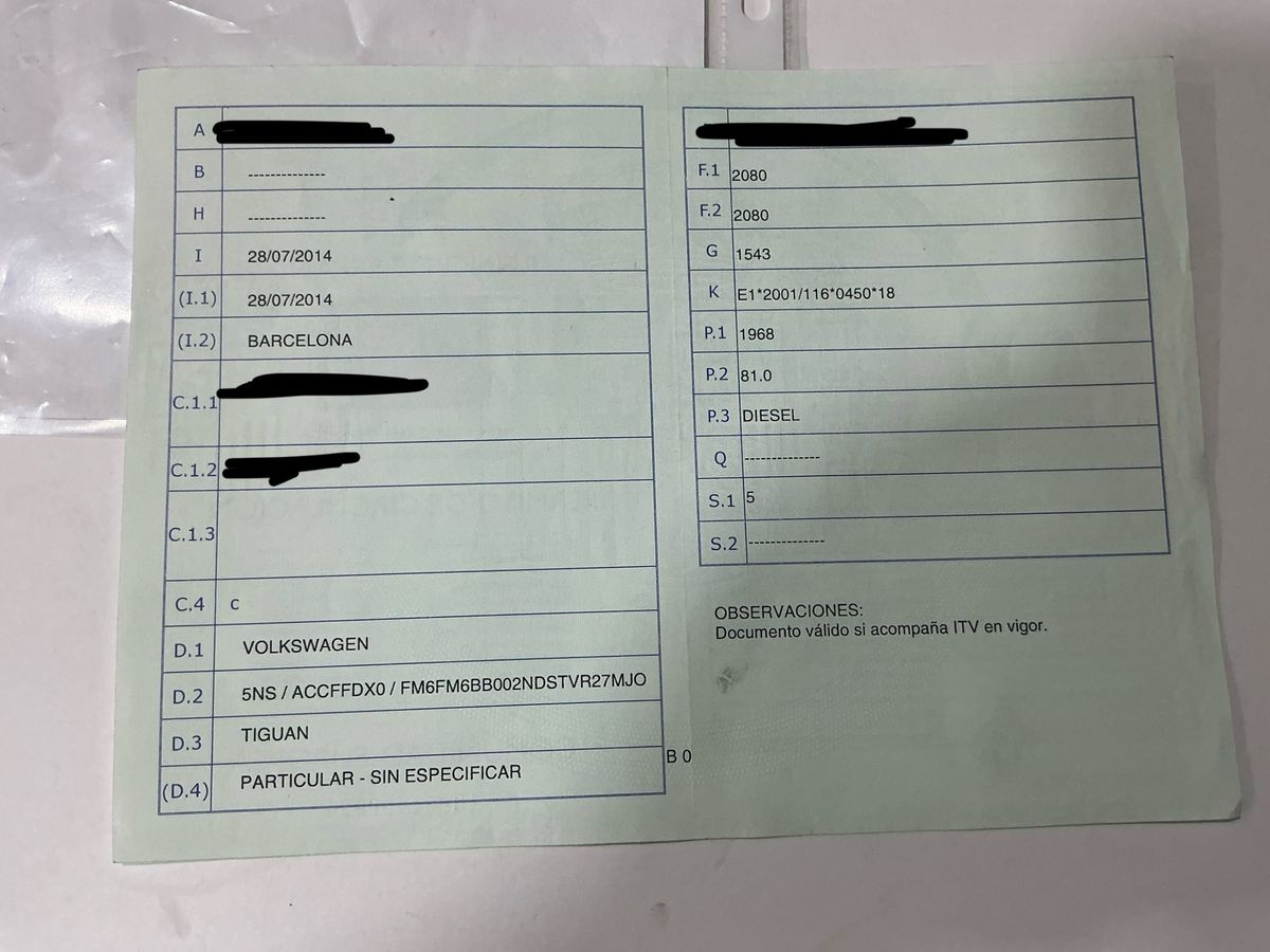 1º matriculación