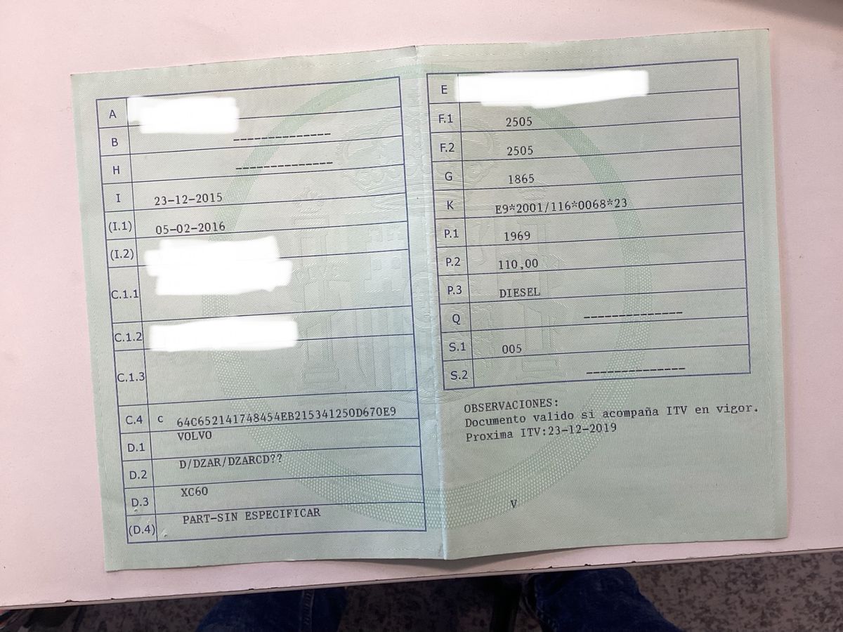 1º matriculación