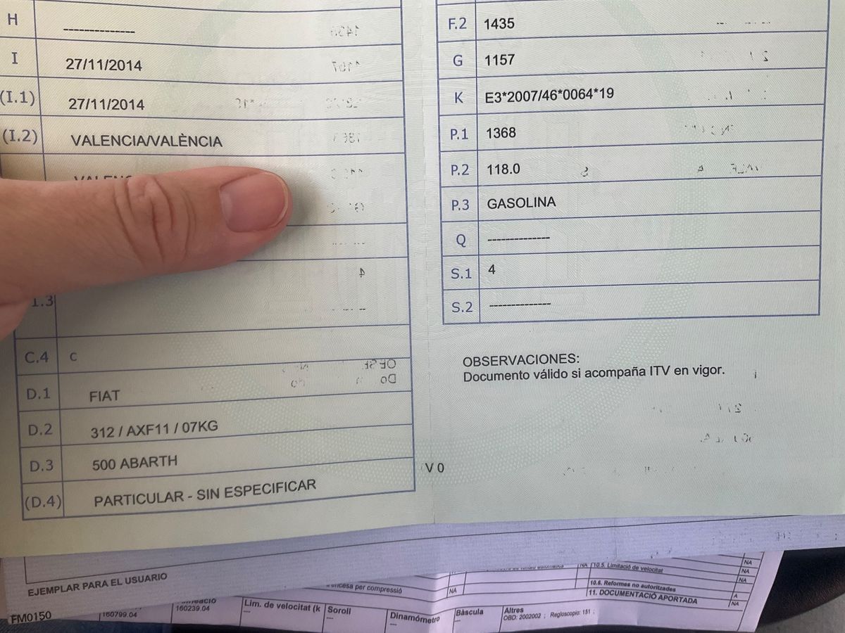 1º matriculación
