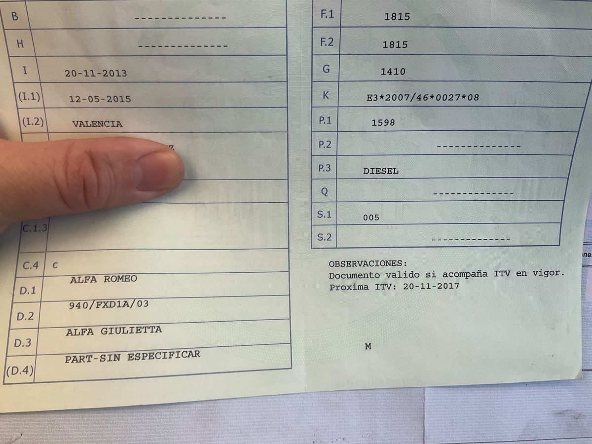 1º matriculación