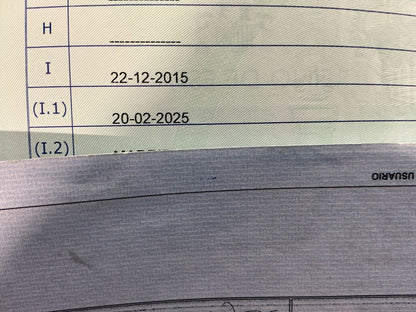 1º matriculación