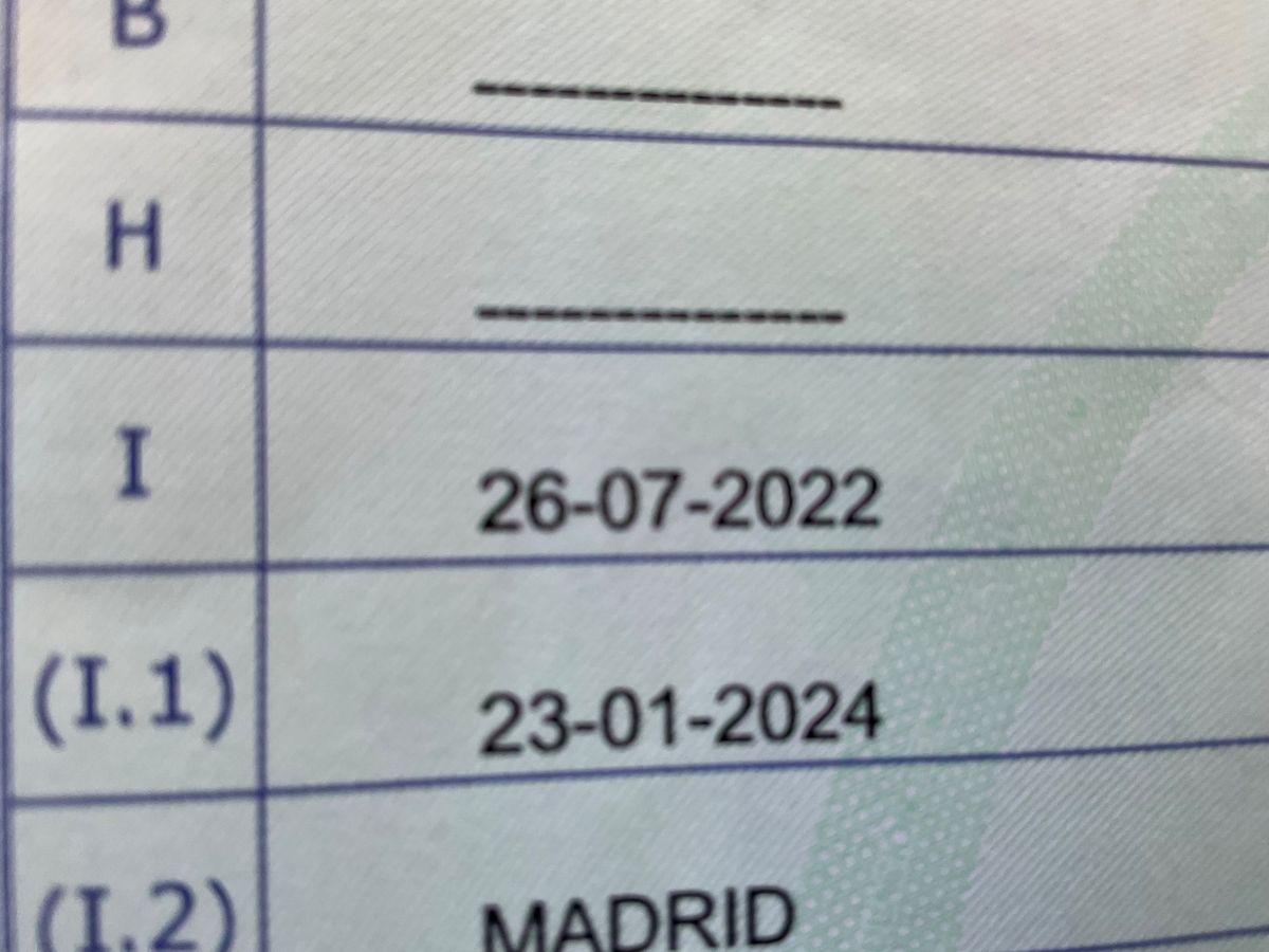 1º matriculación