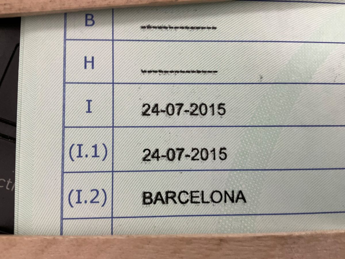 1º matriculación