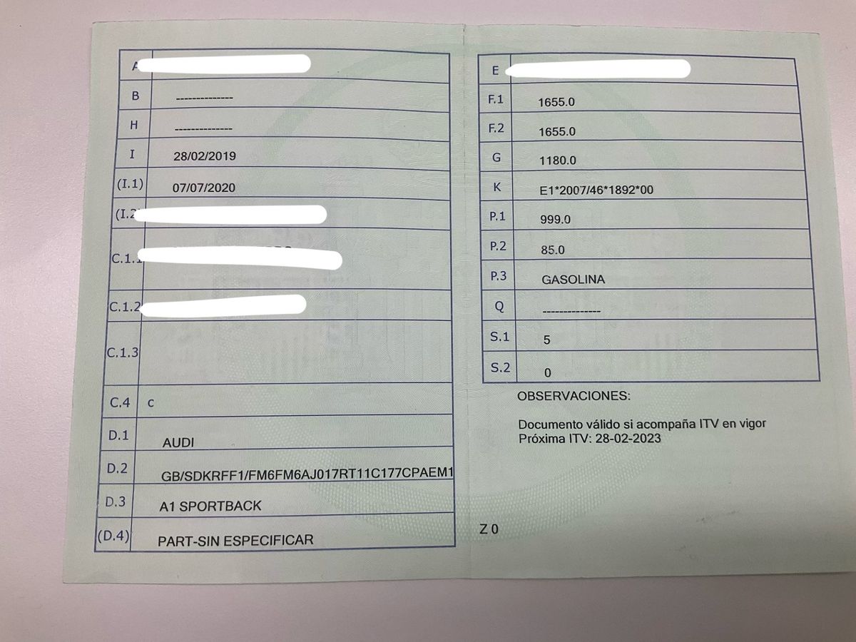 1º matriculación