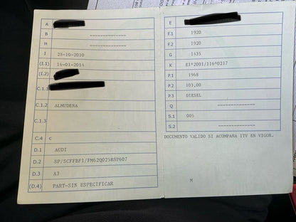 1º matriculación