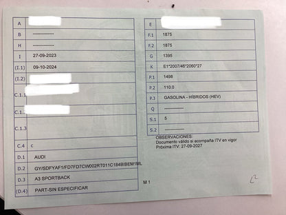 1º matriculación