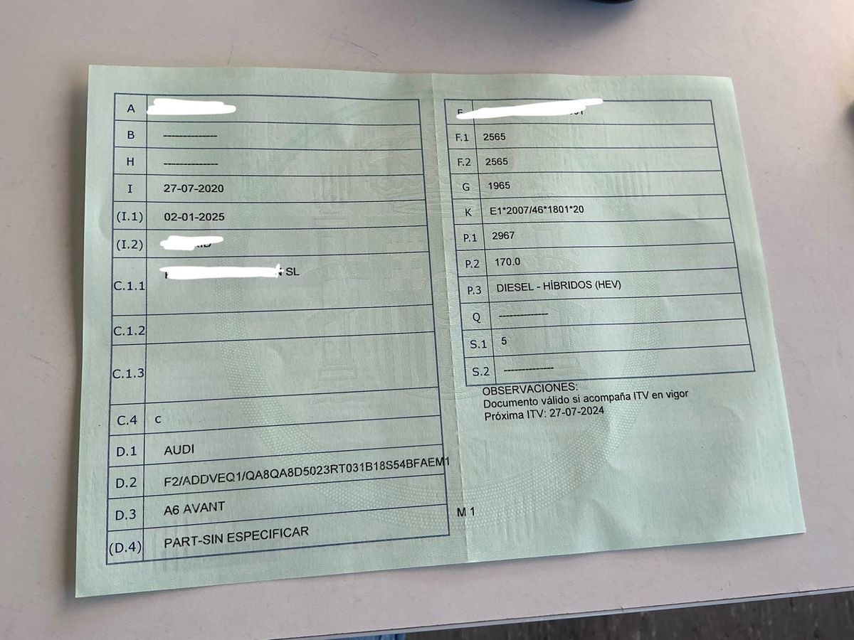 1º matriculación