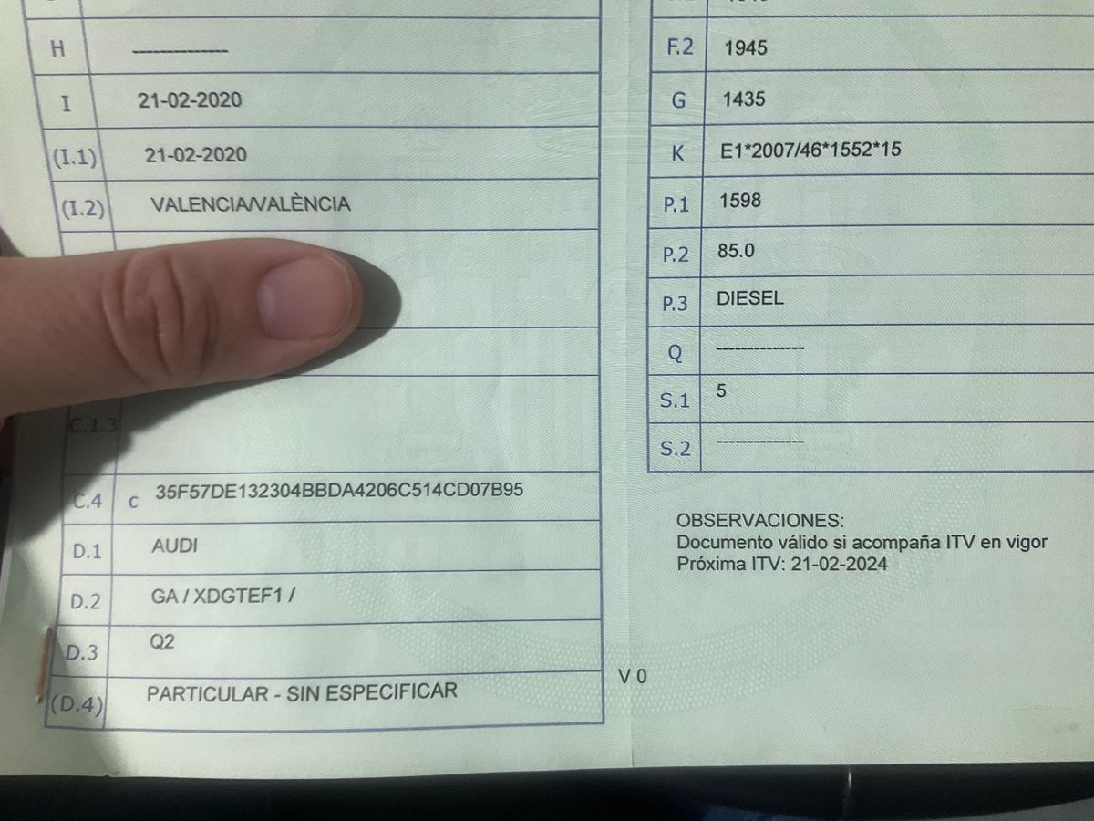 1º matriculación
