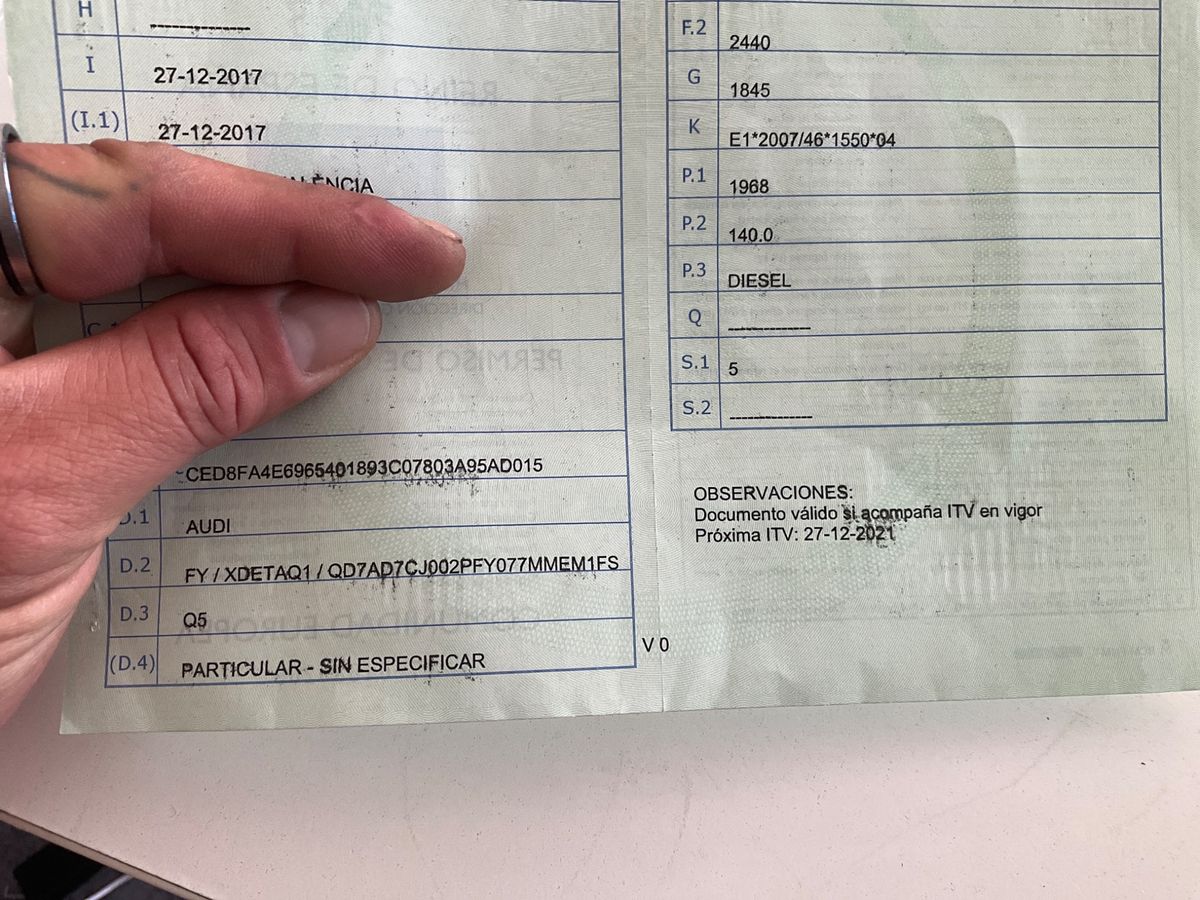 1º matriculación