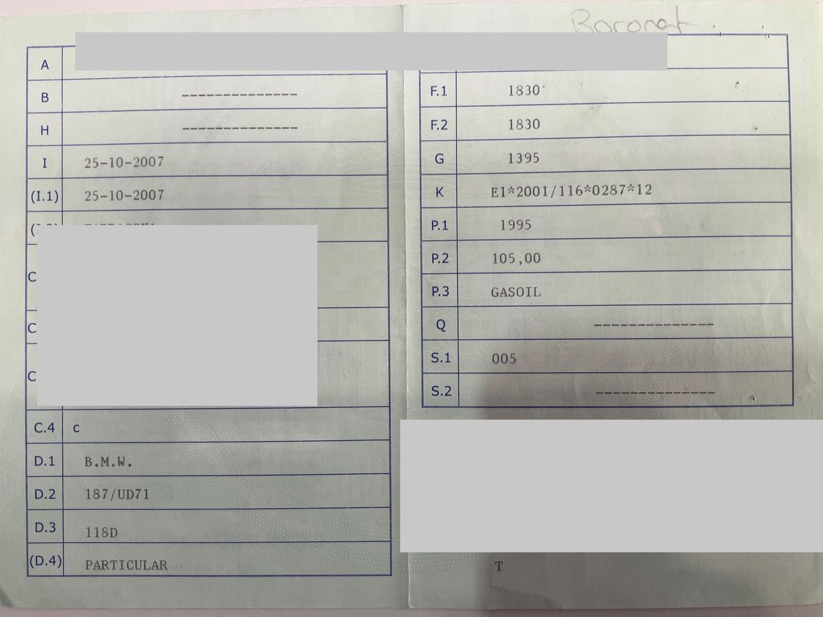 1º matriculación