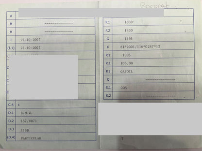 1º matriculación