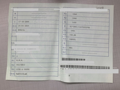 1º matriculación