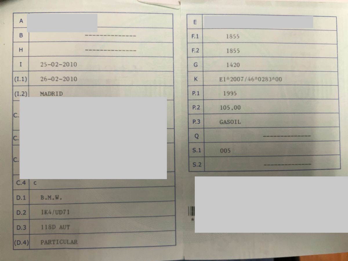 1º matriculación