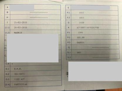 1º matriculación