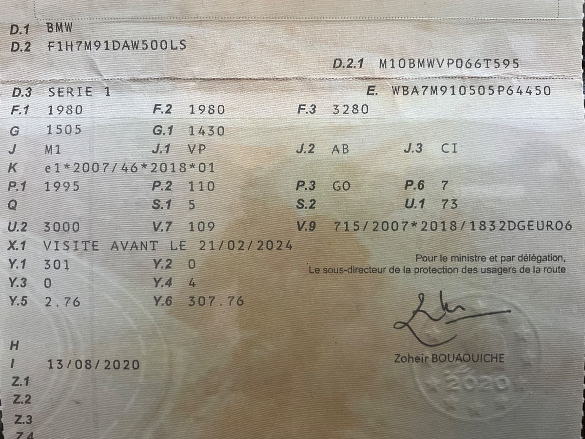1º matriculación