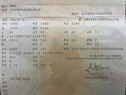 1º matriculación