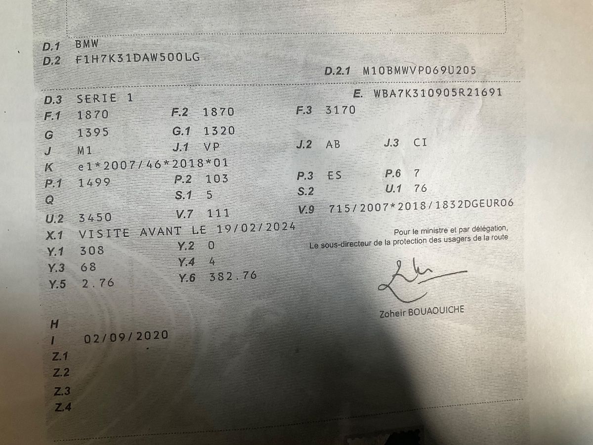 1º matriculación