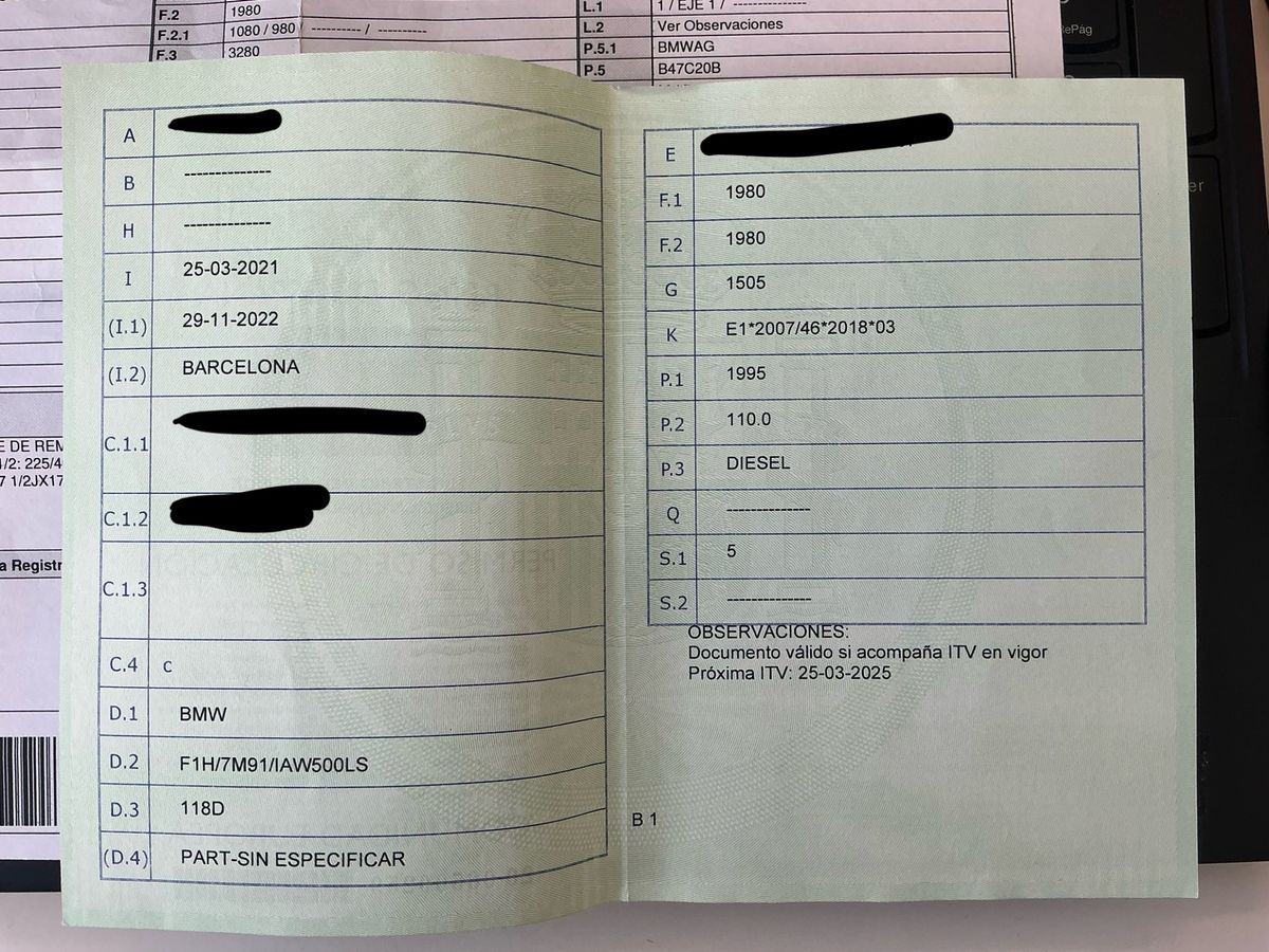 1º matriculación