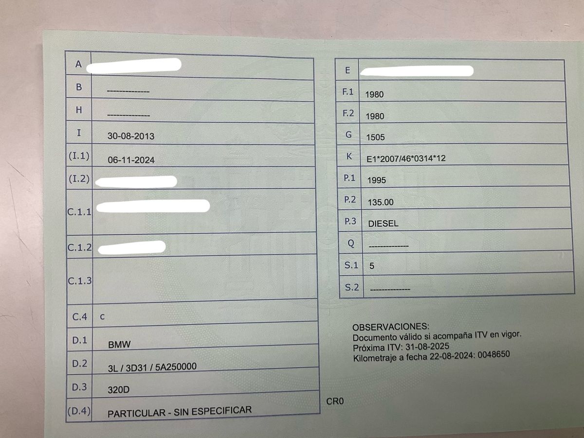 1º matriculación