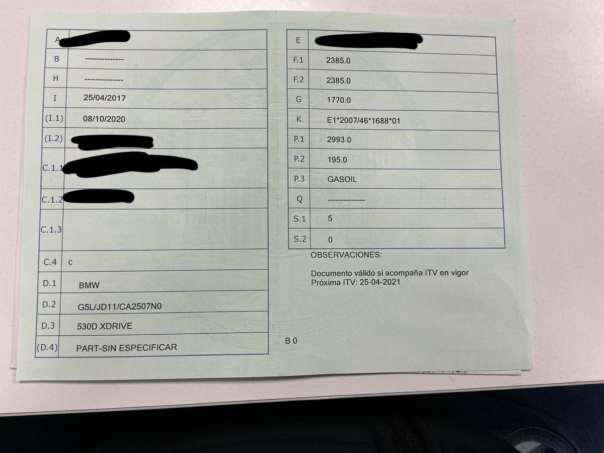 1º matriculación