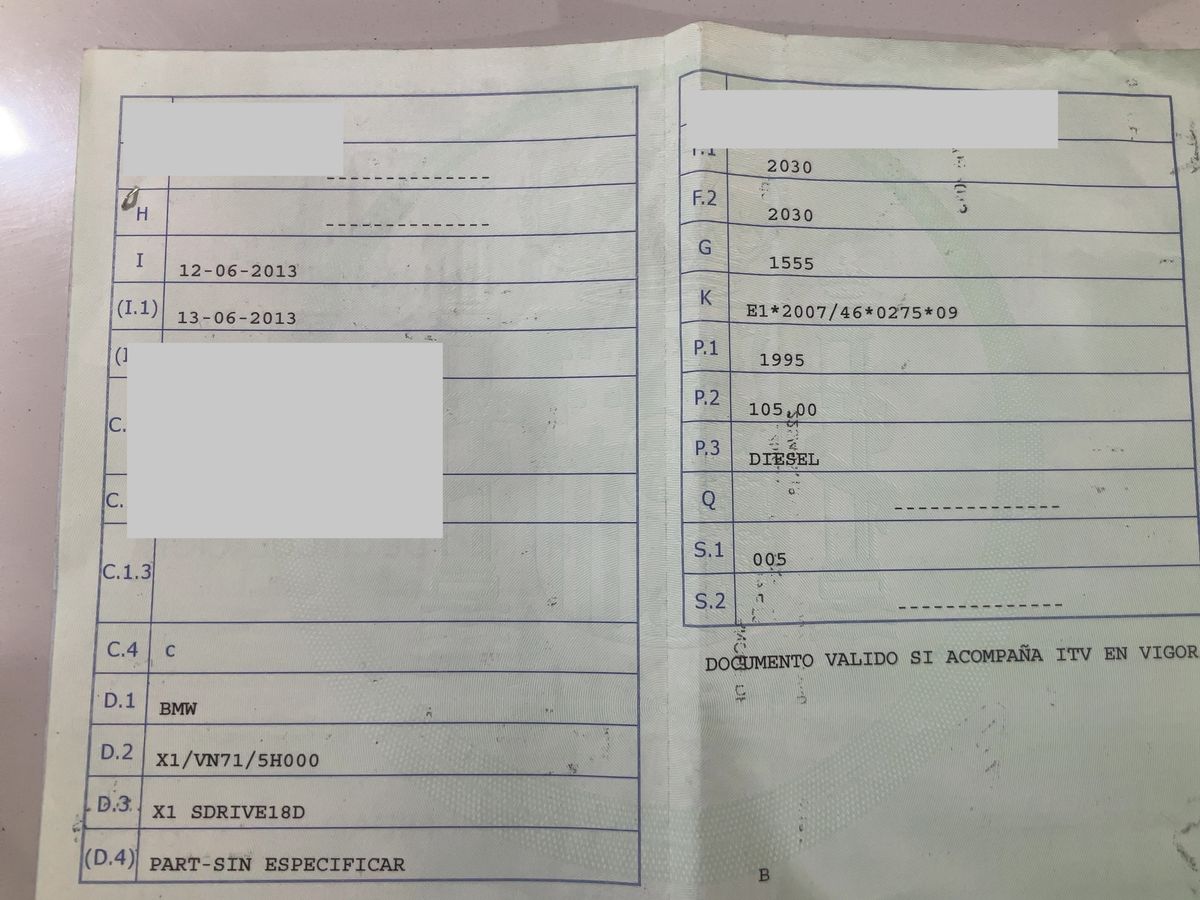 1º matriculación