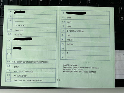 1º matriculación