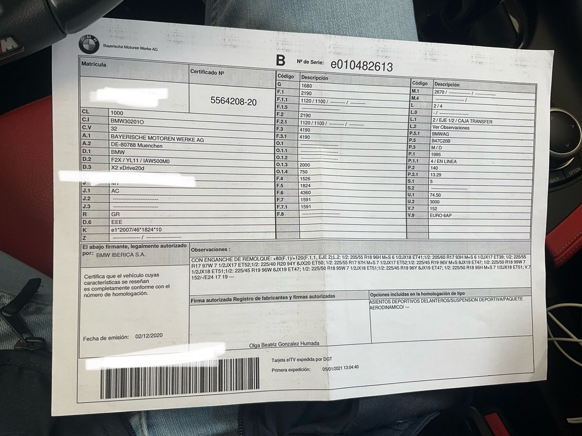 1º matriculación