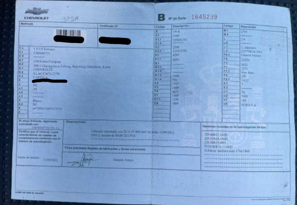 1º matriculación