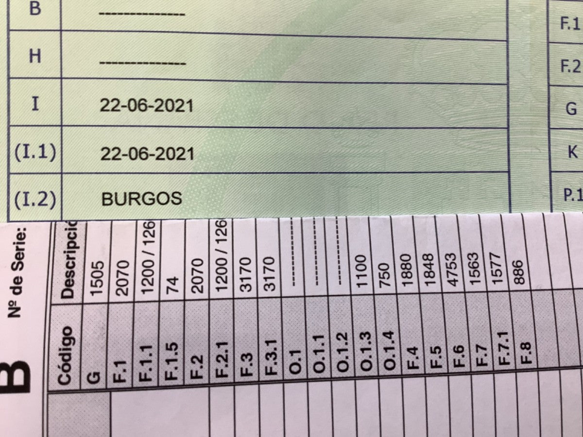 1º matriculación