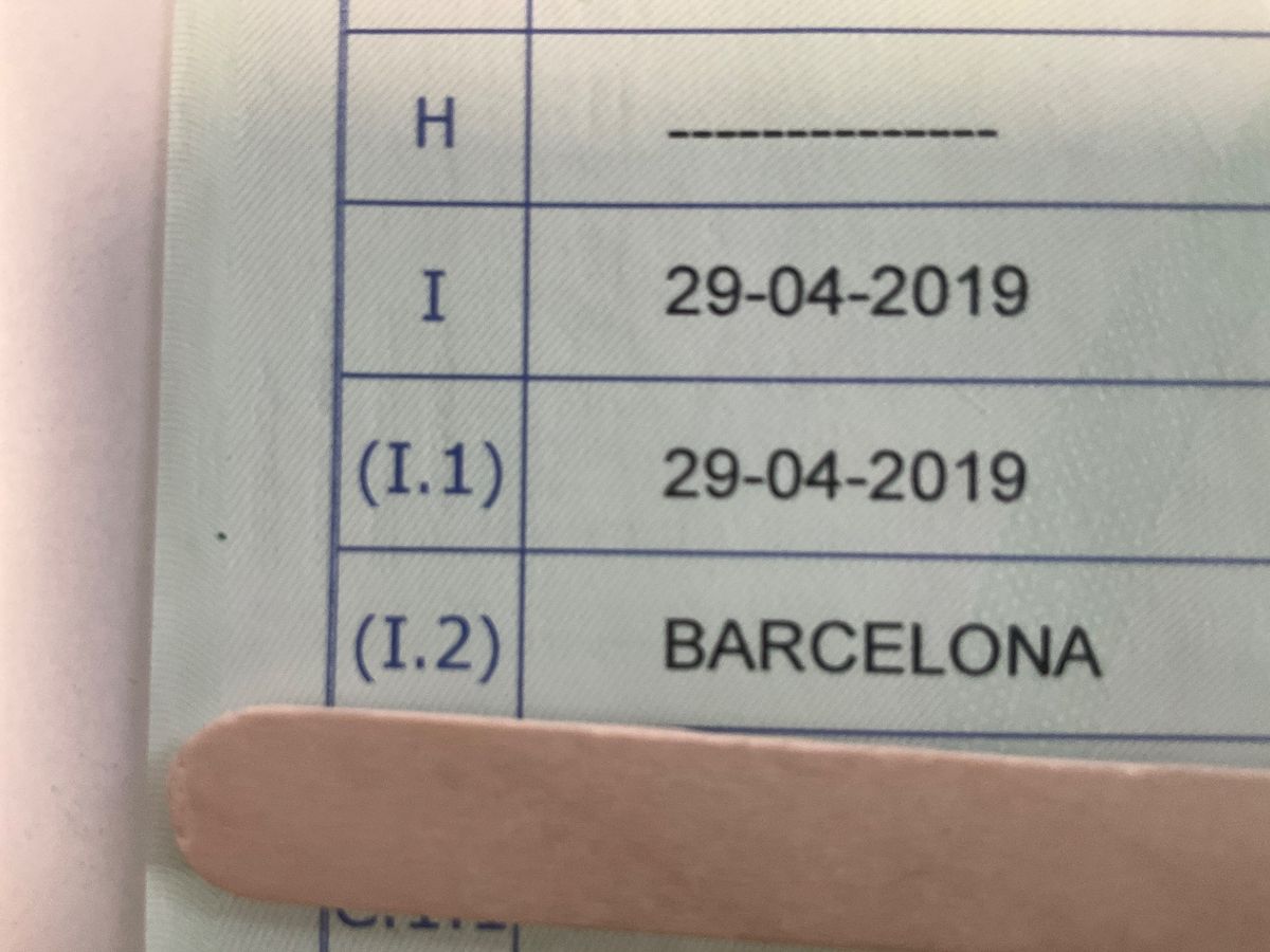 1º matriculación