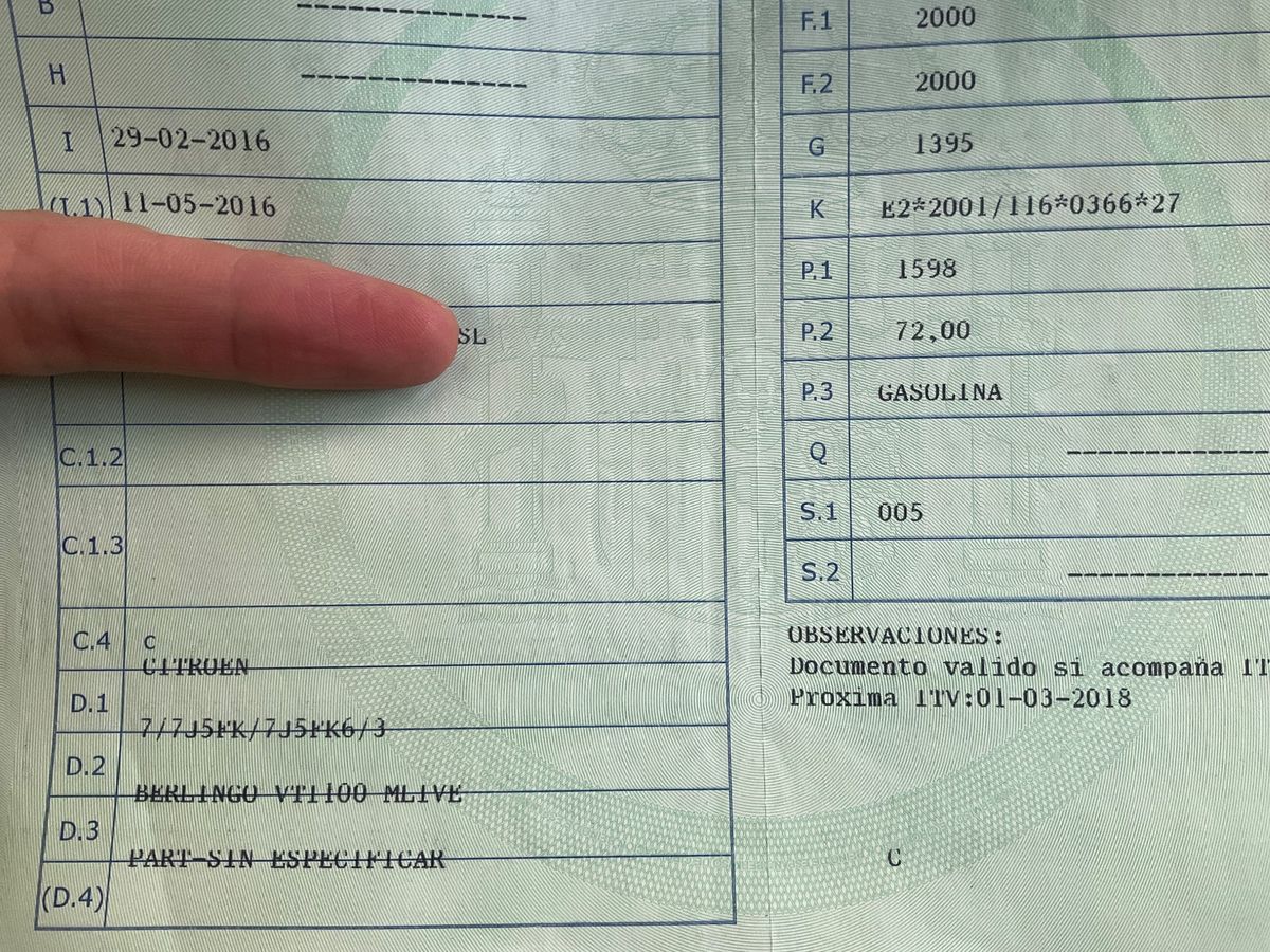 1º matriculación