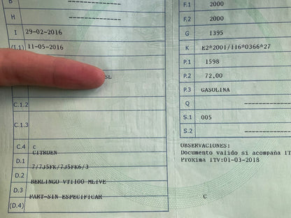 1º matriculación