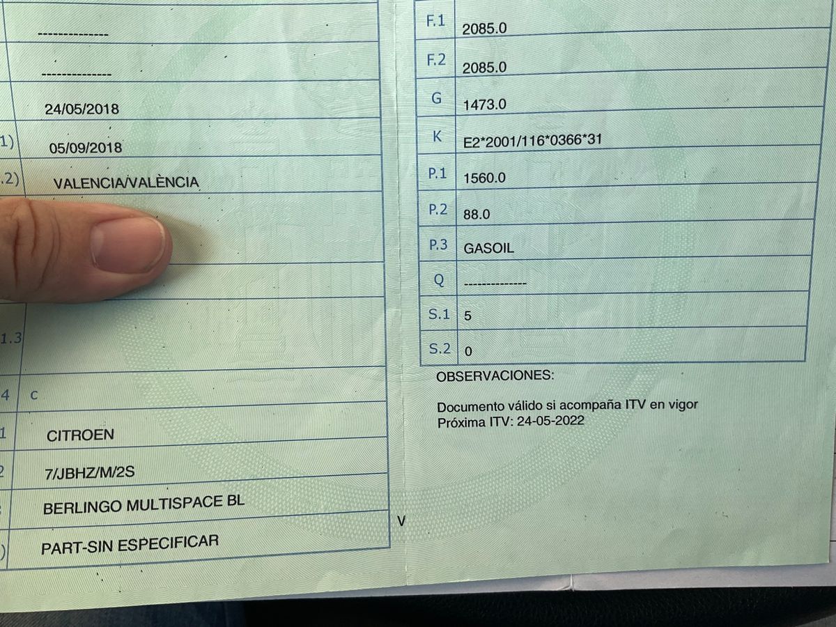 1º matriculación