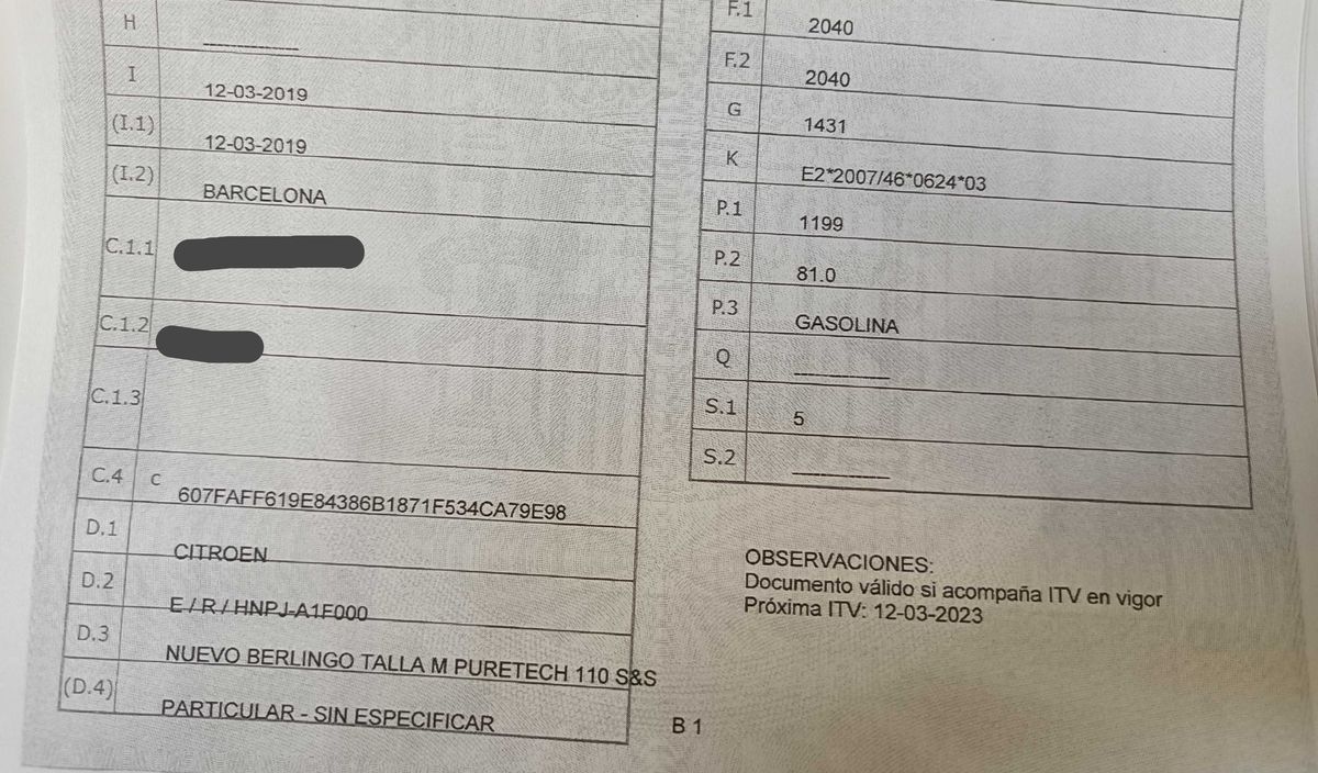 1º matriculación