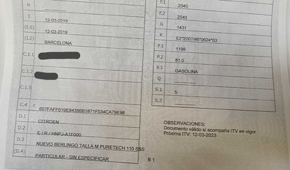 1º matriculación