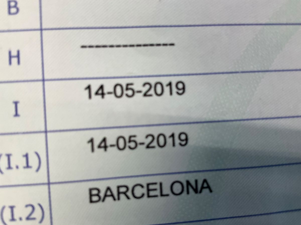 1º matriculación