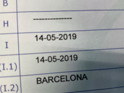 1º matriculación
