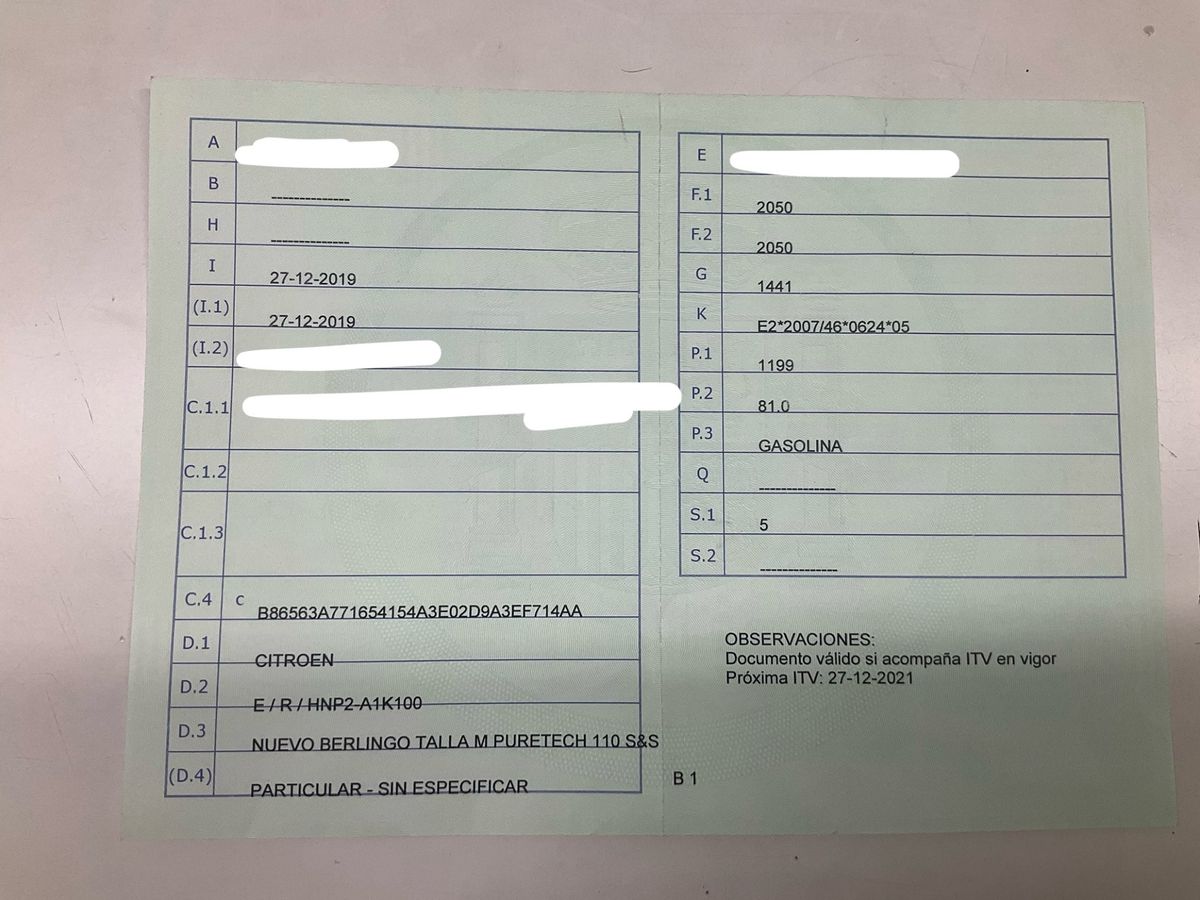 1º matriculación