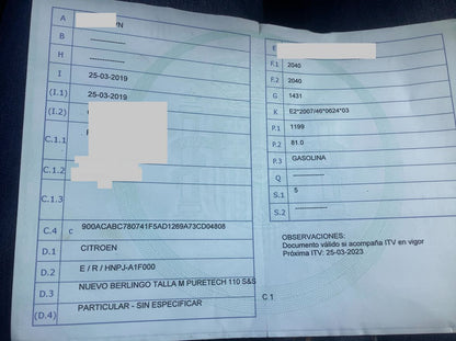 1º matriculación