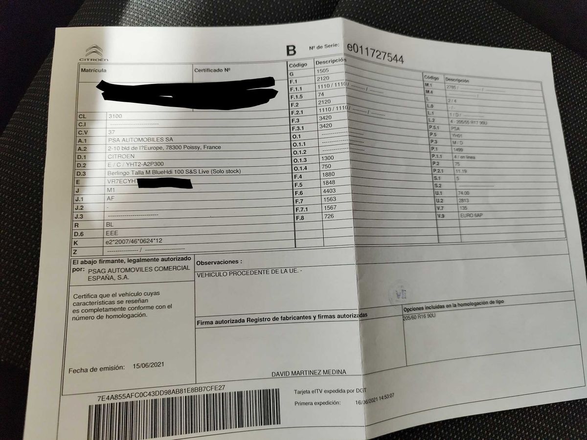 1º matriculación