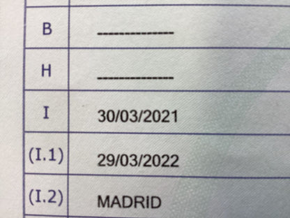 1º matriculación