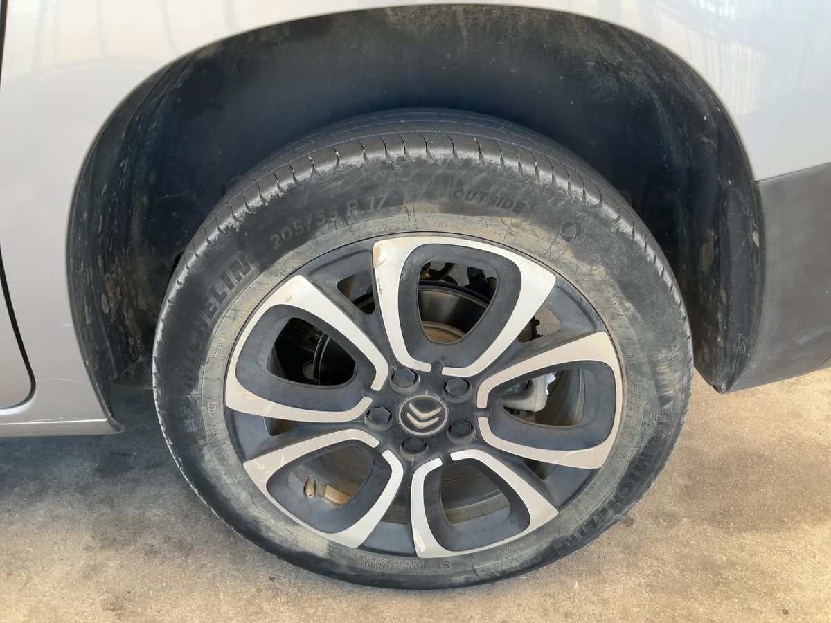 Rear left tire
