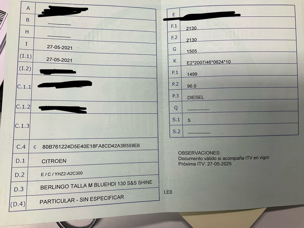 1º matriculación