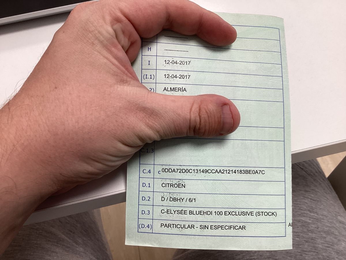 1º matriculación