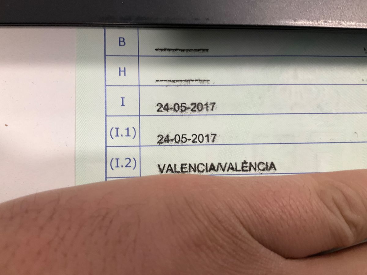 1º matriculación