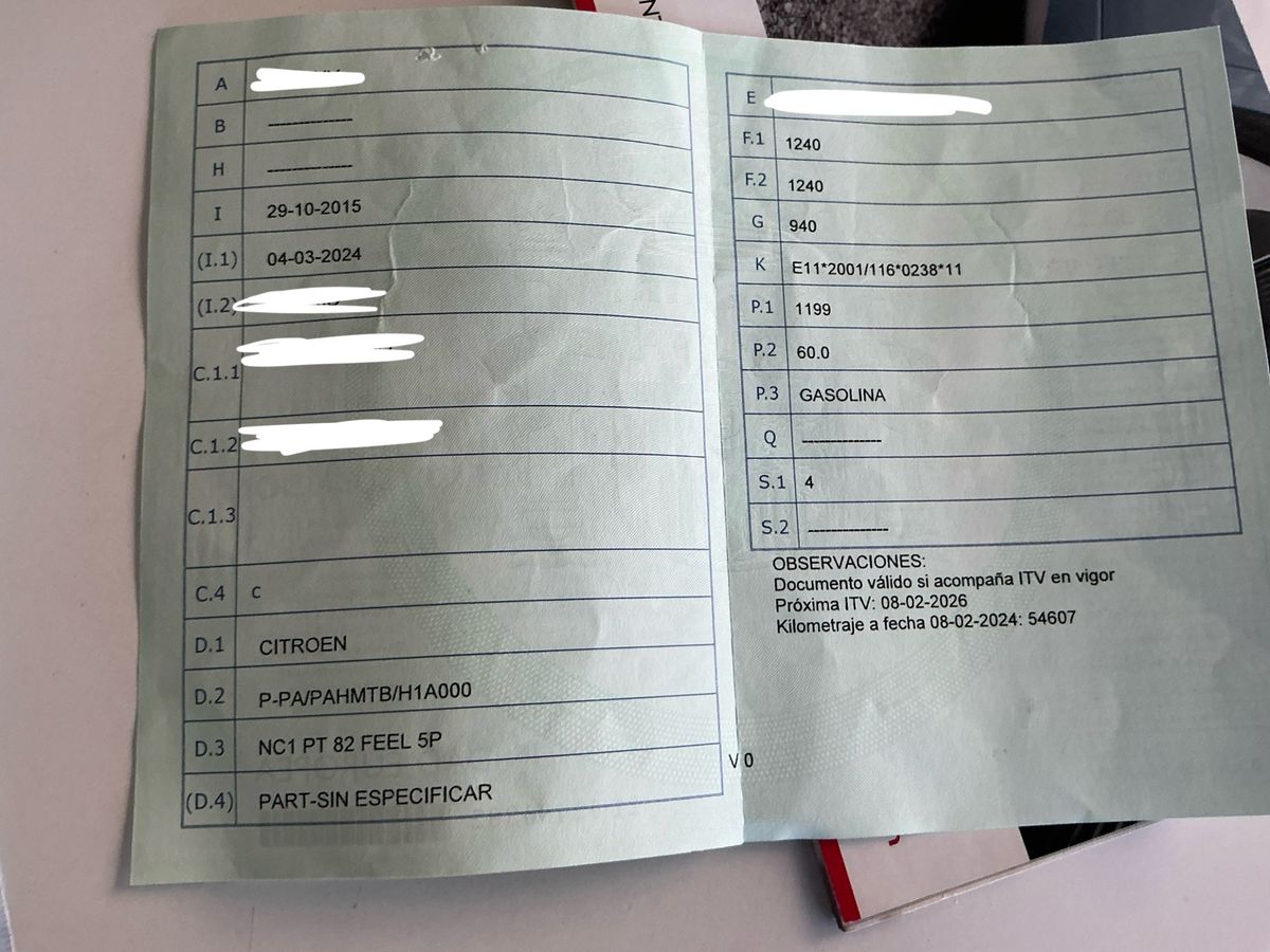 1º matriculación