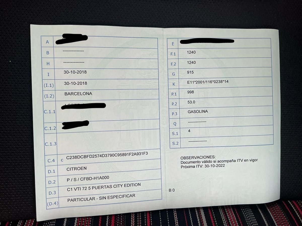 1º matriculación