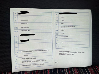 1º matriculación