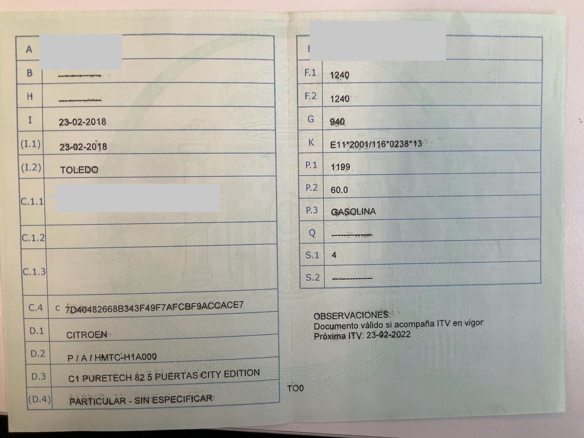 1º matriculación