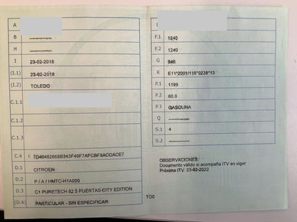 1º matriculación